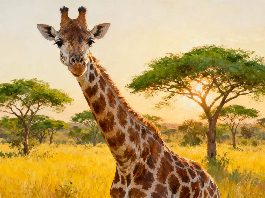 Eine Giraffe ist ein Symbol in der GfK. Und hier steht sie für Gewaltfreie Kommunikation für dummies